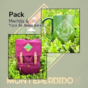 Pack Mochila y Taza de doble pared - Monteperdido